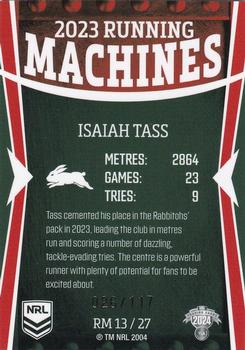 2024 NRL Traders Titanium - Running Machines #RM13 Isaiah Tass Back